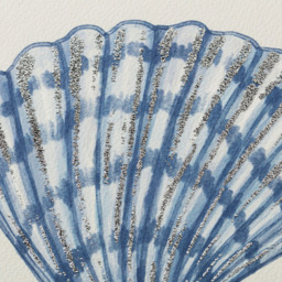 Under the Sea Linen Detail Mount Art - Wilko - thumbnail 4