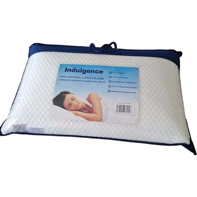 Bellissimo Natural Latex Pillow - Size: Single - White - Wilko - image 1