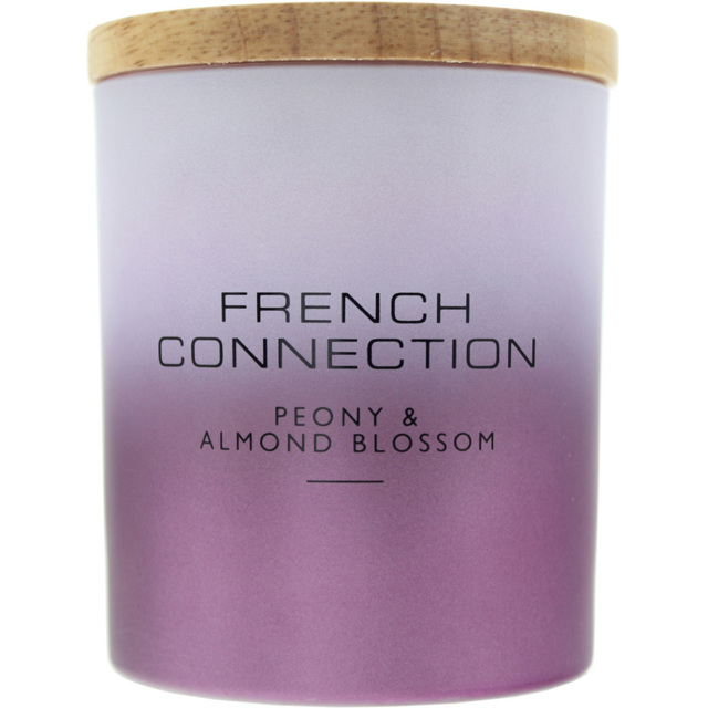 French Connection Metallic Collection Peony and Almond Blossom Scented Candle - Size: 10.3 x 8.7 x 8.3cm - n/a - Wilko - image 1