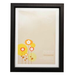 The Port Gallery Black Ridged Photo Frame 8 x 6 inch - Size: A5 - The Port. Co Gallery - Wilko