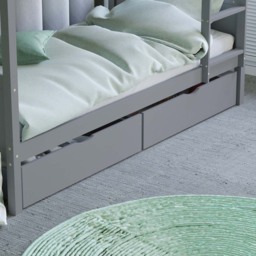 JUNIOR VIDA Libra Grey Wooden Underbed Drawers - Size: 60 x 91 x 20cm - Wilko - thumbnail 4