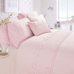 Rapport Home Papillon Double Blush Duvet Set - Pink - Wilko - thumbnail 1