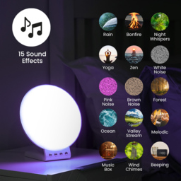 ValueLights Smart App-Control Sunrise Alarm Clock Table Lamp - Size: 18 x 14 x 18.5cm - White - Wilko - thumbnail 5