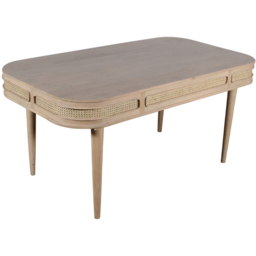 Brooklyn Valencia 8 Seater Cane and Mango Wood Dining Table - Brown - Wilko - thumbnail 3
