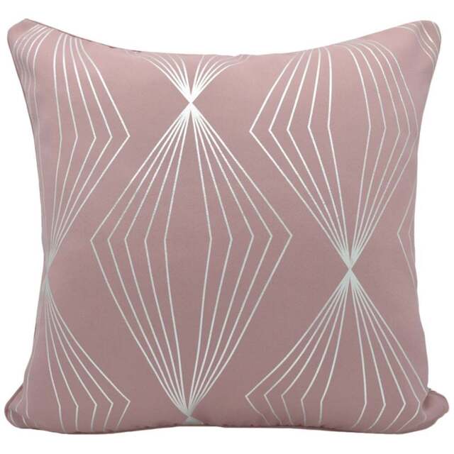 Velosso Onyx Blush Filled Cushion 43 x 43cm 2 Pack - Pink - Wilko - image 1