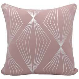 Velosso Onyx Blush Filled Cushion 43 x 43cm 2 Pack - Pink - Wilko