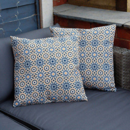 Streetwize Black Casablanca Outdoor Scatter Cushion 4 Pack - Size: 42 x 42cm - Wilko - thumbnail 3