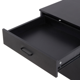 Living and Home 2 Drawer Black Wooden Mini Refrigerator Stand - Size: 57 x 58 x 55cm - Wilko - thumbnail 6
