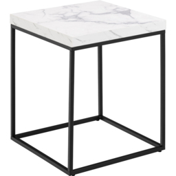 Florence Barossa White Marble Carrara Top Square Side Table - Furniture To Go - Wilko - thumbnail 3