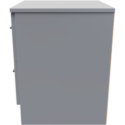 Crowndale Worcester 2 Drawer Uniform Grey and Dusk Grey Bedside Cabinet Ready Assembled - Wilko - thumbnail 5