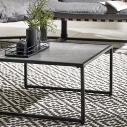 Furniturebox Piasa 6 Seater Black and Cream Outdoor Corner Sofa Set - Wilko - thumbnail 5