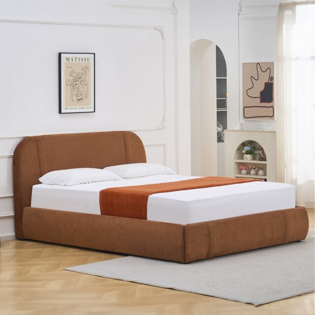 Margot Ottoman Bed Brown King - Wilko - image 1