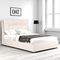 OAT Home Prestbury Double Natural Ottoman Bed - Wilko