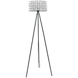 ValueLights Elise Acrylic Jewel Shade Black Tripod LED Floor Lamp - Wilko