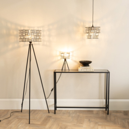 ValueLights Elise Acrylic Jewel Shade Black Tripod LED Floor Lamp - Wilko - thumbnail 5