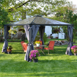 Palram Canopia 2.1 x 3.6m Square Gazebo Curtain 4 Pack - Size: 0.1 x 366 x 217cm - Grey - Wilko - thumbnail 1