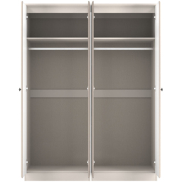 Crowndale Pembroke 4 Door Kashmir Ash Mirror Wardrobe Ready Assembled - Wilko - thumbnail 7