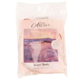 True Aroma Sunset Sands Tealight Candles 20 Pack - Size: 15 x 2 x 19cm - Wilko - thumbnail 1