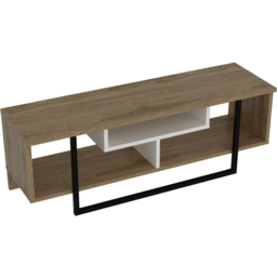 Decorotika Asal Oak and White Black Wide TV Unit - Size: 40 x 120 x 35.2cm - Multi - Wilko - thumbnail 3