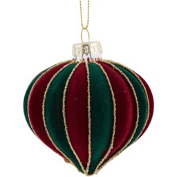 Two Tone Flocked Bauble - Sleigh Bells Ring - Wilko - thumbnail 5