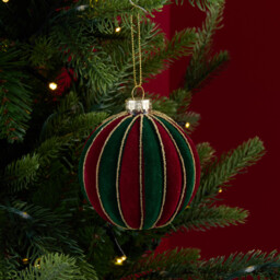 Two Tone Flocked Bauble - Sleigh Bells Ring - Wilko - thumbnail 4