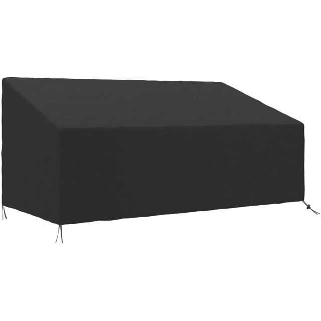 Outsunny 3 Seater Black Garden Sofa Cover 218 x111 x 101cm - Size: 101 x 111 x 218cm - Wilko - image 1