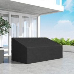 Outsunny 3 Seater Black Garden Sofa Cover 218 x111 x 101cm - Size: 101 x 111 x 218cm - Wilko - thumbnail 5