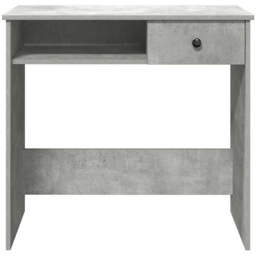 vidaXL Single Drawer Single Shelf Computer Desk Concrete Grey - Size: 75 x 80 x 40cm - Wilko - thumbnail 5