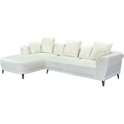 DS Living The Nova 3 Seater Cream Fabric Left Hand Corner Lounger Sofa - Wilko - thumbnail 3