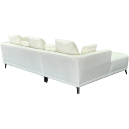 DS Living The Nova 3 Seater Cream Fabric Left Hand Corner Lounger Sofa - Wilko - thumbnail 6