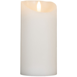 Cosy Cotton LED Pillar Candle - White/15cm - Wilko - thumbnail 4