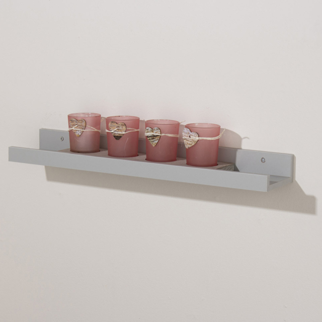 Core Products Dura 58cm Light Grey Display Shelf - Size: 10 x 58 x 5cm - Wilko - image 1