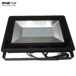 ENER-J 6000K 50W Slim LED Floodlight - Size: 35 x 20 x 12cm - Black - Wilko - thumbnail 4