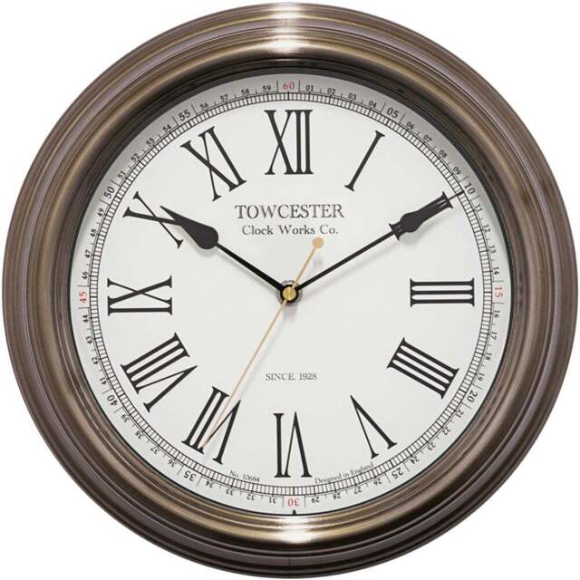Acctim Redbourn Antique Gold Wall Clock - Size: 6 x 30.3 x 30.3cm - Wilko - image 1