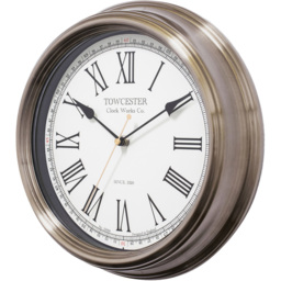Acctim Redbourn Antique Gold Wall Clock - Size: 6 x 30.3 x 30.3cm - Wilko - thumbnail 3