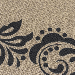 JVL Elegance Scroll Border Rubber Backed Door Runner 50 x 150cm - Size: 150 x 50 x 0.5cm - Black - Wilko - thumbnail 7