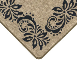 JVL Elegance Scroll Border Rubber Backed Door Runner 50 x 150cm - Size: 150 x 50 x 0.5cm - Black - Wilko - thumbnail 5