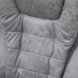 Portland Grey Microfiber Swivel Vibration Massage Ergonomic Office Chair - Size: 65 x 70 x 119cm - Wilko - thumbnail 7