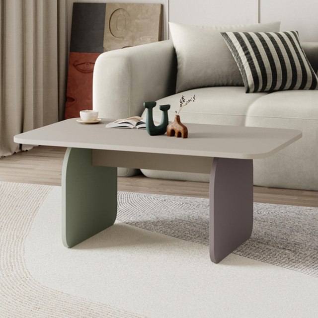 Decortie Pietra Sandstone with Light Mocha and Green Coffee Table - Size: 41.8 x 100 x 60cm - Multi - Wilko - image 1