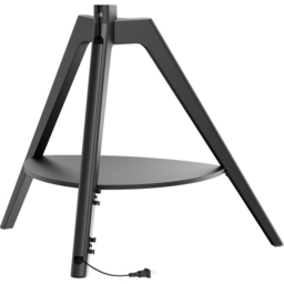 TTAP Tripod Single Shelf Black Wood Floor TV Stand - Size: 133.5 x 76.5 x 54cm - Wilko - thumbnail 7
