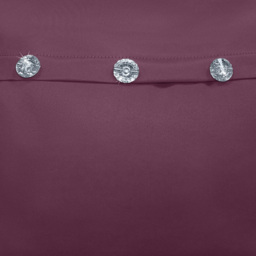 Velosso Mock Flap Diamante Plum Filled Cushion 43 x 43cm - Purple - Wilko - thumbnail 3