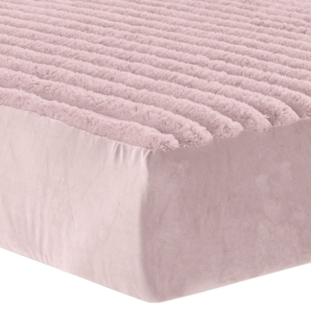 Velosso Single Blush Jumbo Cord Fitted Bed Sheet - Wilko - image 1