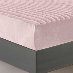 Velosso Single Blush Jumbo Cord Fitted Bed Sheet - Wilko - thumbnail 4