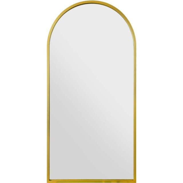 The Arcus Gold Arched Leaner Wall Mirror 160 x 80cm - MirrorOutlet - Wilko - image 1