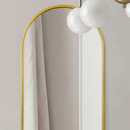 The Arcus Gold Arched Leaner Wall Mirror 160 x 80cm - MirrorOutlet - Wilko - thumbnail 4