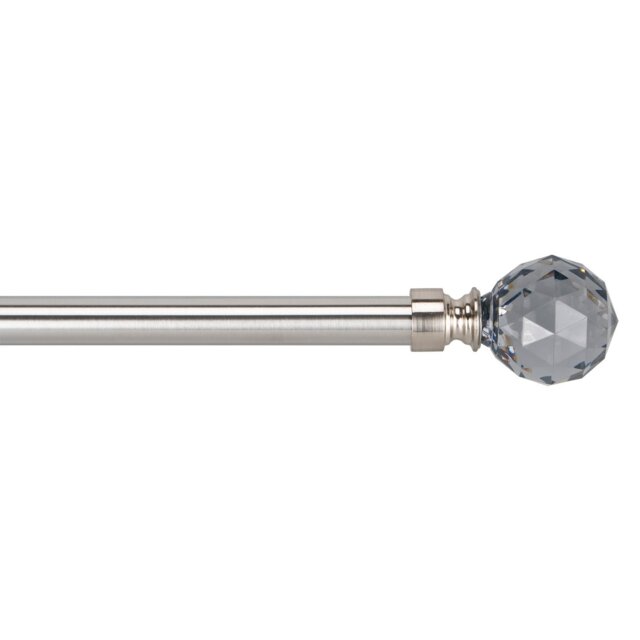 Alnwick 120 to 210cm Extendable Jewel End Curtain Pole - Size: 120 - 210cm - Wilko - image 1