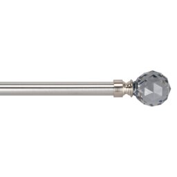 Alnwick 120 to 210cm Extendable Jewel End Curtain Pole - Size: 120 - 210cm - Wilko