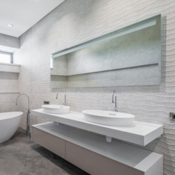 MirrorOutlet Circuitt 4mm Polished Edge Mirror Glass Sheet 183 x 91cm - Clear - Wilko - thumbnail 3
