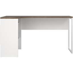Florence Function Plus 2 Drawer Corner Desk White and Truffle Oak - Size: 81 x 145 x 76cm - Brown - Furniture to Go - Wilko - thumbnail 7
