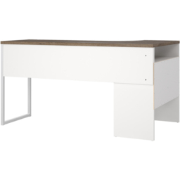 Florence Function Plus 2 Drawer Corner Desk White and Truffle Oak - Size: 81 x 145 x 76cm - Brown - Furniture to Go - Wilko - thumbnail 5